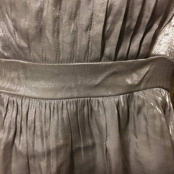 CANDIE'S Silver Sheen Spaghetti Strap Mini Cocktail Dress - Picture 4 of 10